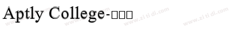 Aptly College字体转换